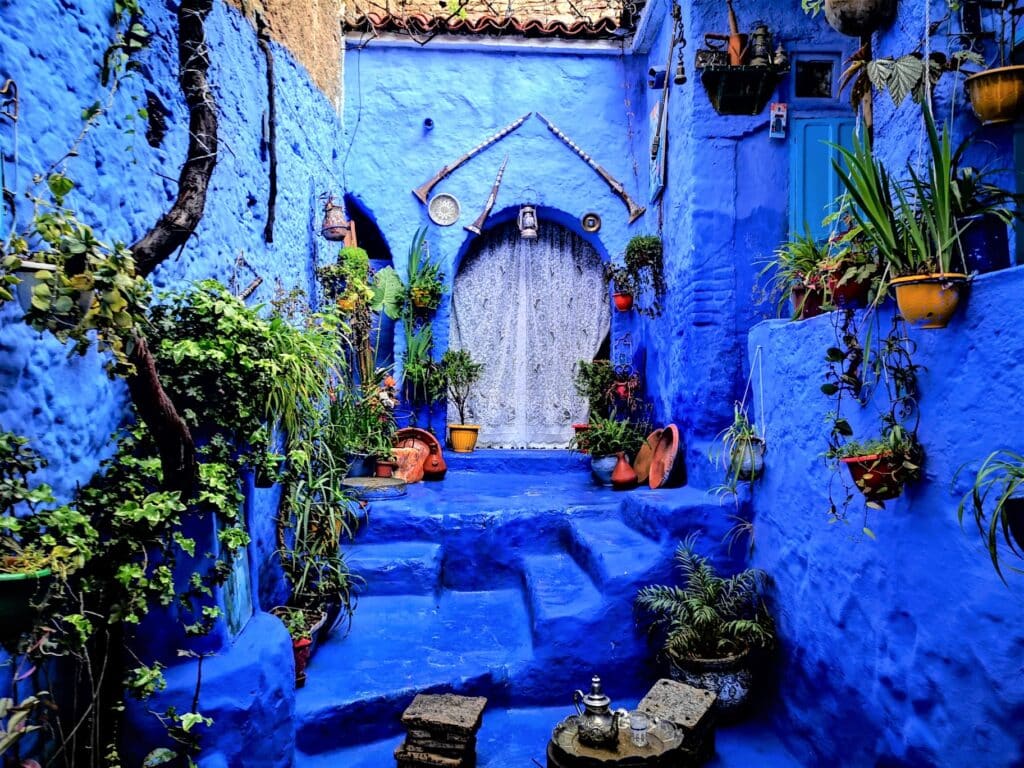 Chefchaouen Morocco during a 2027 eclipse trip