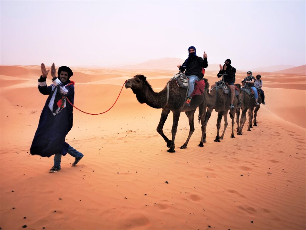 camel ride during our Private Morocco tours