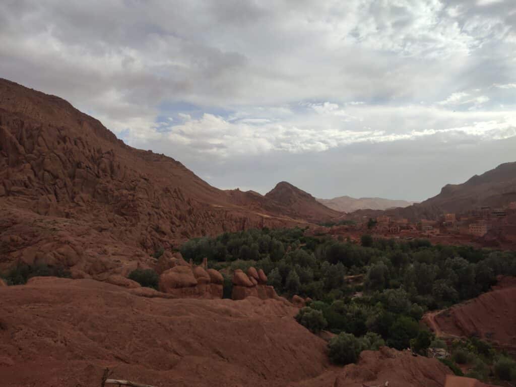 Dades Valley landscape in Morocco