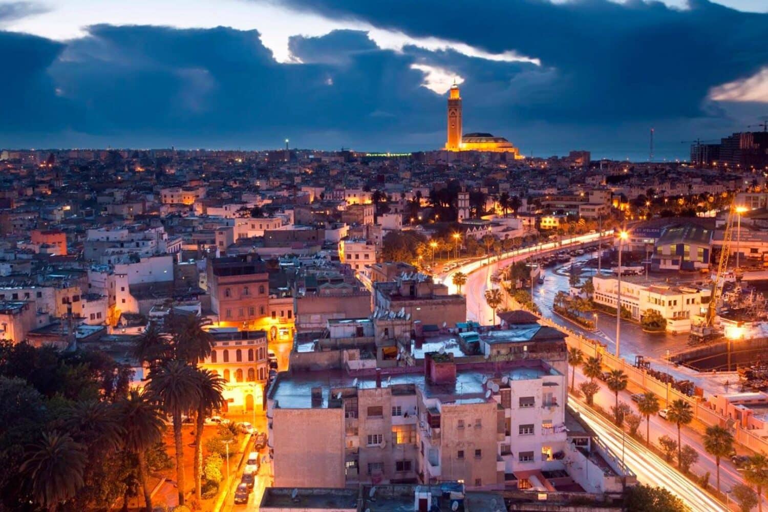 Casablanca at night