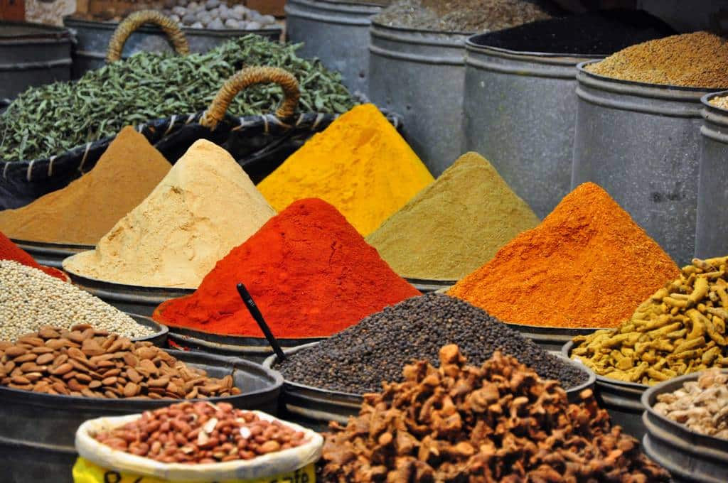 Spice shopping in Morocco