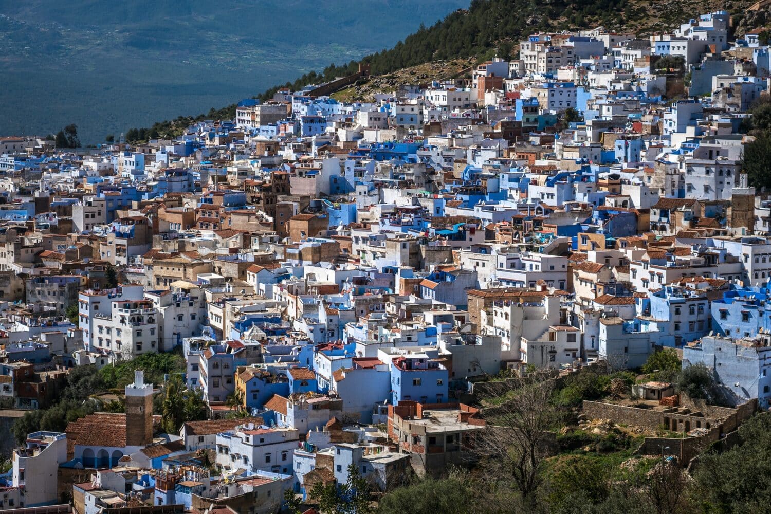 Chefchaouen panoramic view